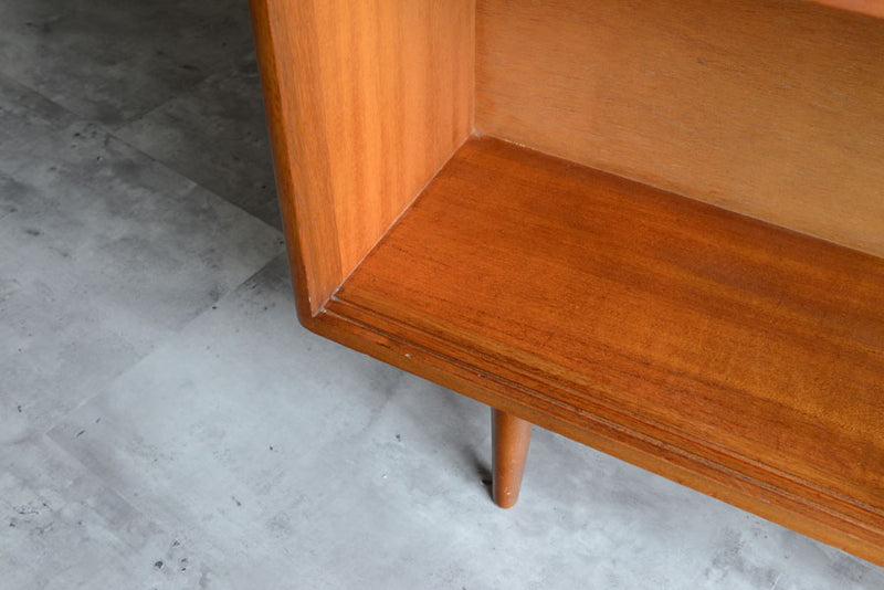 ガラス&チーク　ナローキャビネット005