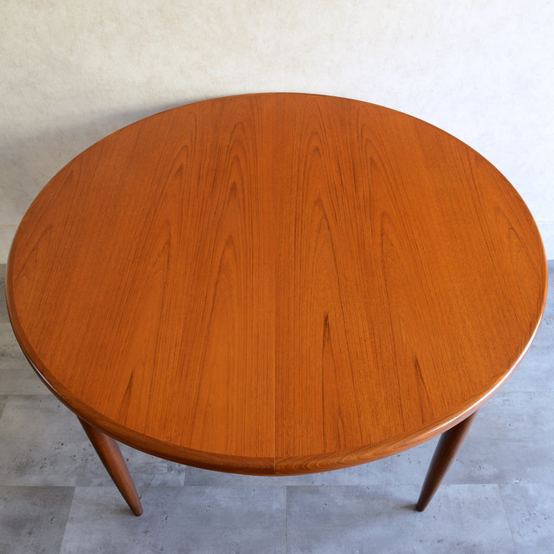 G-PLAN ジープラン　エクステンション ラウンドテーブル73 （天板剥離再塗装済）