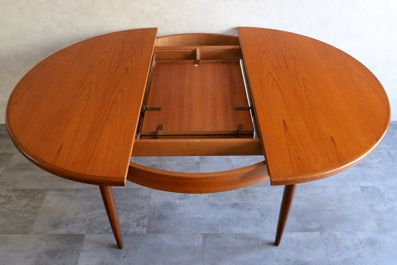 G-PLAN ジープラン　エクステンション ラウンドテーブル73 （天板剥離再塗装済）