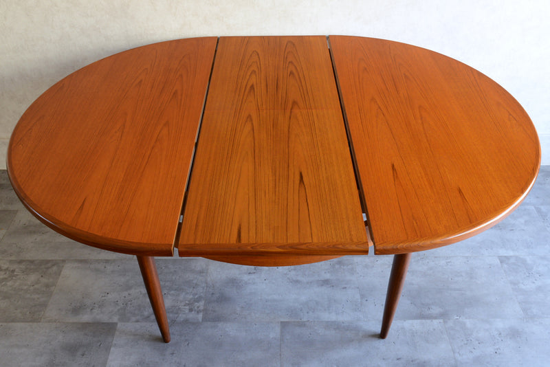 G-PLAN ジープラン　エクステンション ラウンドテーブル73 （天板剥離再塗装済）