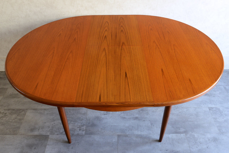 G-PLAN ジープラン　エクステンション ラウンドテーブル73 （天板剥離再塗装済）