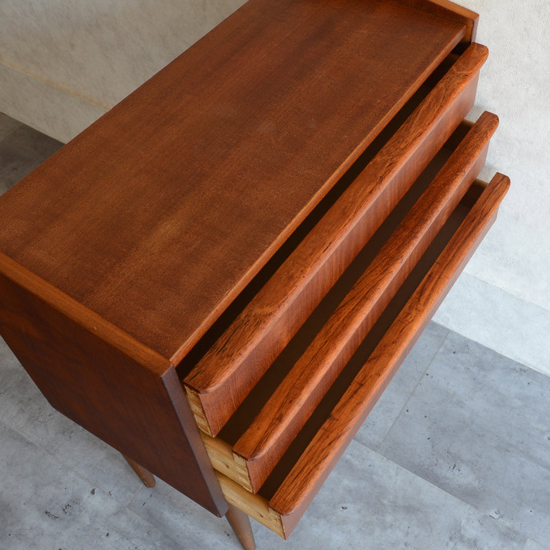 デンマーク　ヴィンテージ チークチェスト6-1(3段) (ウッドオイル仕上）