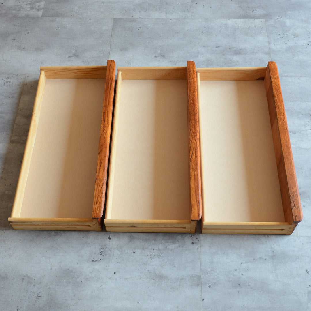 デンマーク　ヴィンテージ チークチェスト6-1(3段) (ウッドオイル仕上）