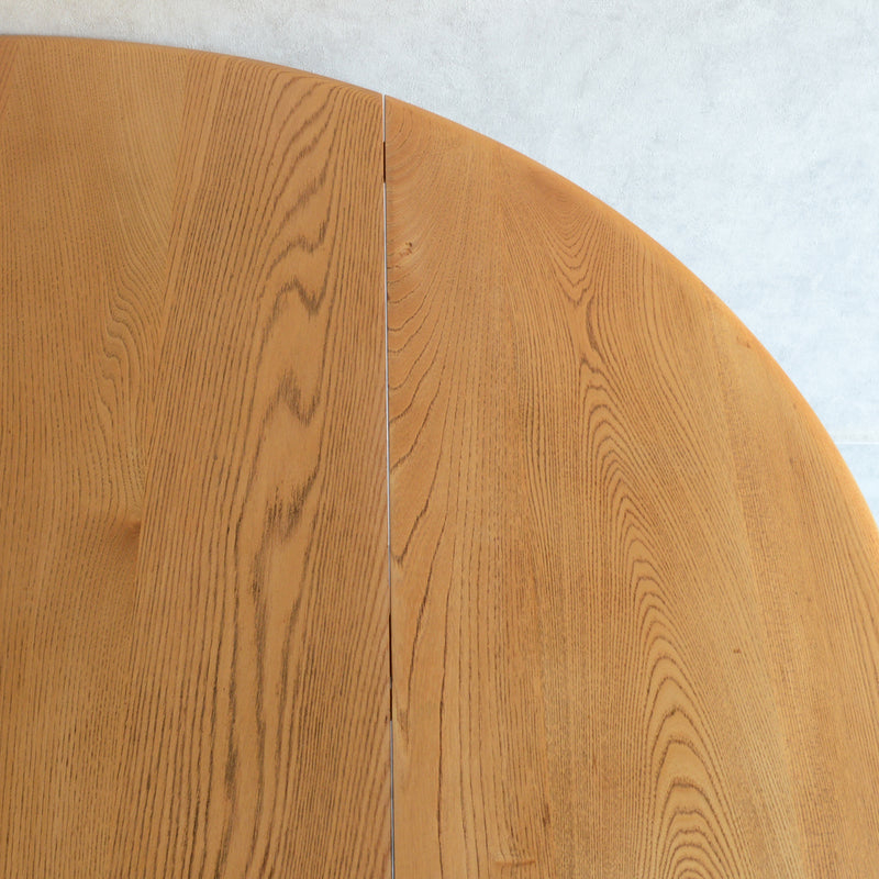 ERCOL アーコール ラウンド ドロップリーフテーブル 09（天板剥離再塗装済）