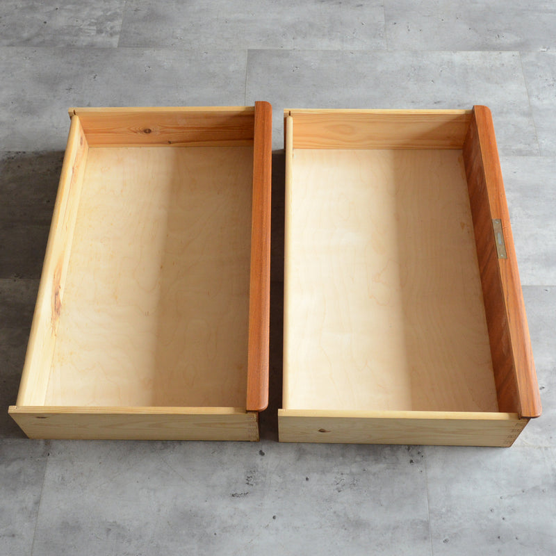 デンマークヴィンテージ  チークチェスト6-3(4段）鍵付 (ウッドオイル仕上）