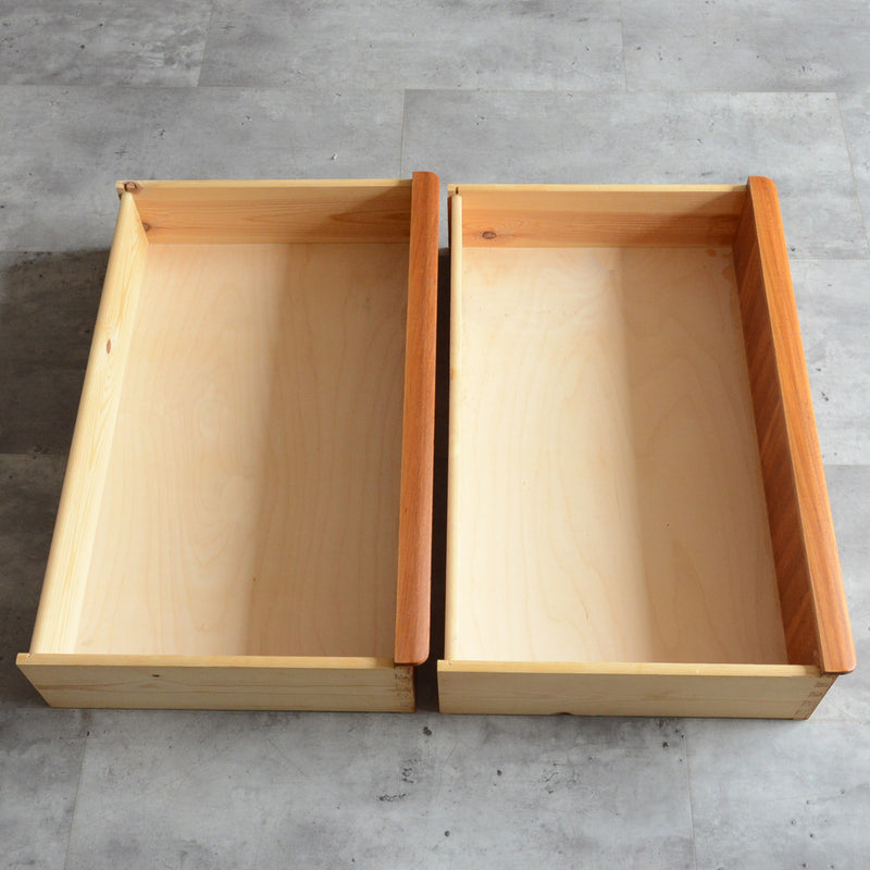 デンマークヴィンテージ  チークチェスト6-3(4段）鍵付 (ウッドオイル仕上）