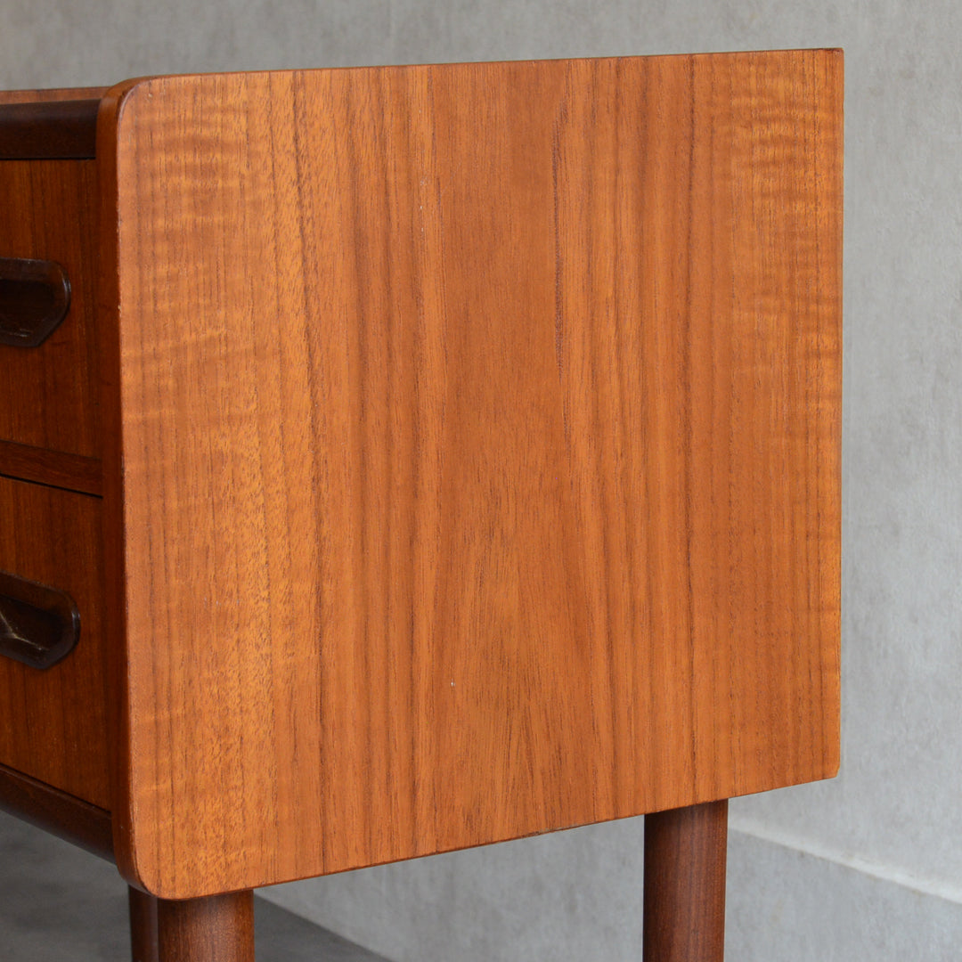 デンマーク チークチェスト(2段）6-6 (ウッドオイル仕上）