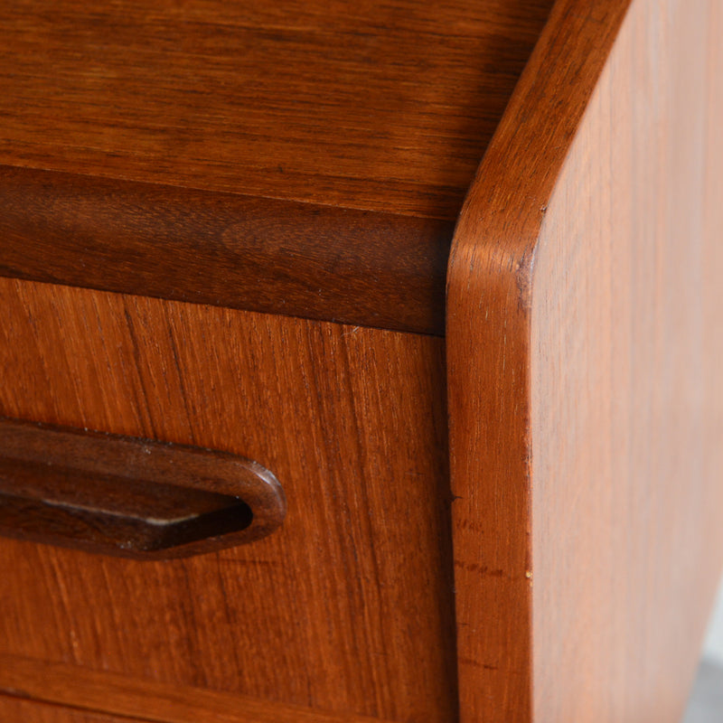 デンマーク チークチェスト(2段）6-6 (ウッドオイル仕上）