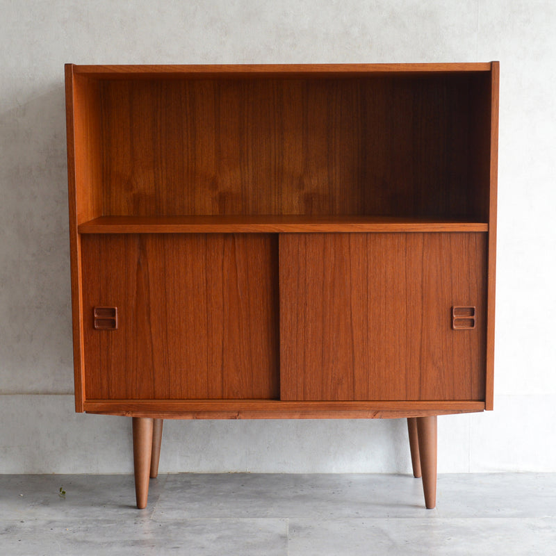 デンマーク ヴィンテージシェルフ 5-6 木扉付(ウッドオイル仕上げ）