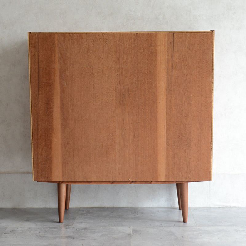 デンマーク ヴィンテージシェルフ 5-6 木扉付(ウッドオイル仕上げ）