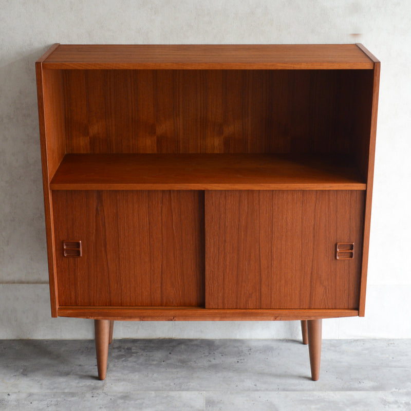 デンマーク ヴィンテージシェルフ 5-6 木扉付(ウッドオイル仕上げ）