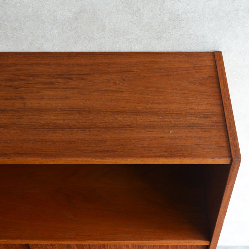 デンマーク ヴィンテージシェルフ 5-6 木扉付(ウッドオイル仕上げ）