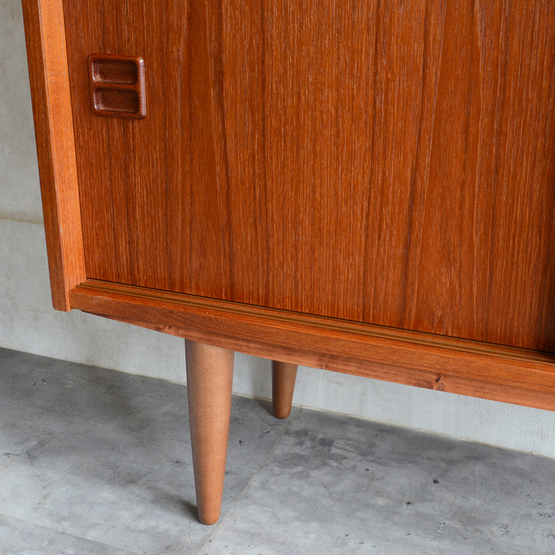 デンマーク ヴィンテージシェルフ 5-6 木扉付(ウッドオイル仕上げ）