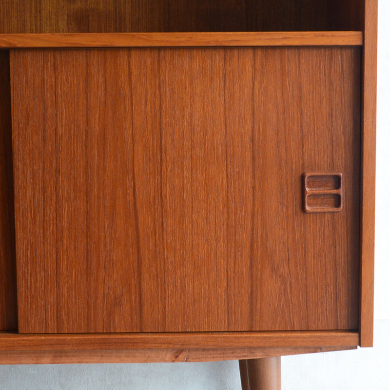 デンマーク ヴィンテージシェルフ 5-6 木扉付(ウッドオイル仕上げ）