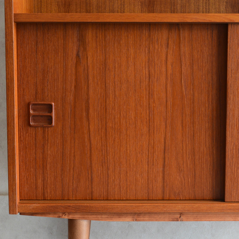 デンマーク ヴィンテージシェルフ 5-6 木扉付(ウッドオイル仕上げ）