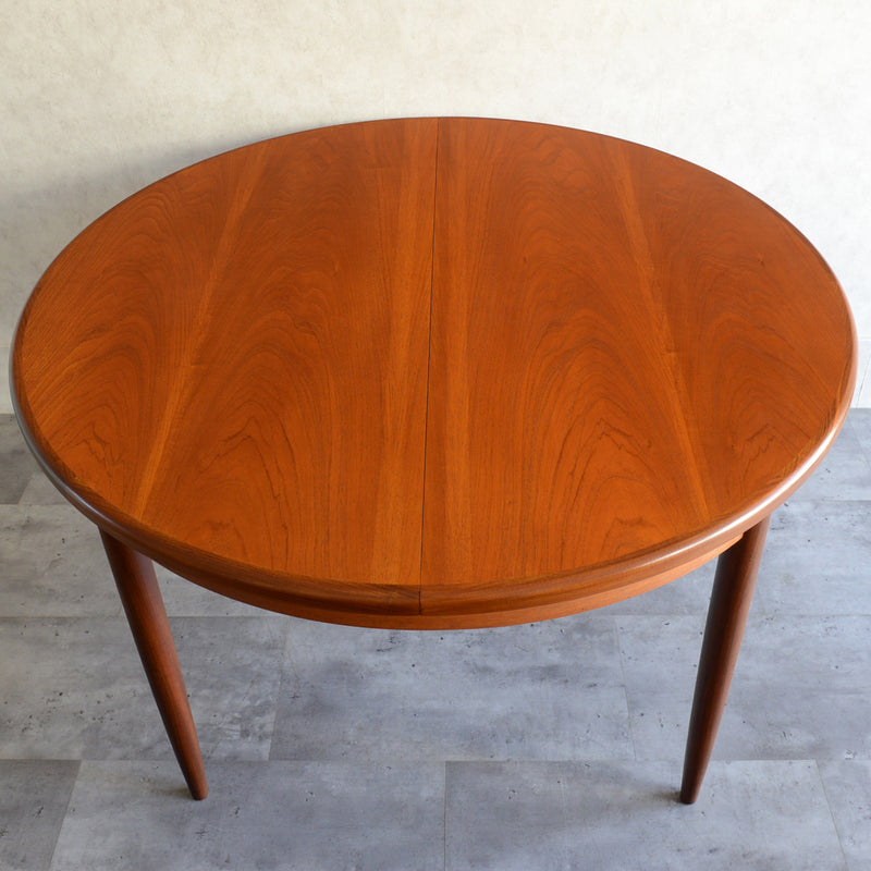 Ｆ様見学予約商品 G-PLAN ジープラン　エクステンション ラウンドテーブル72 （天板剥離再塗装済）