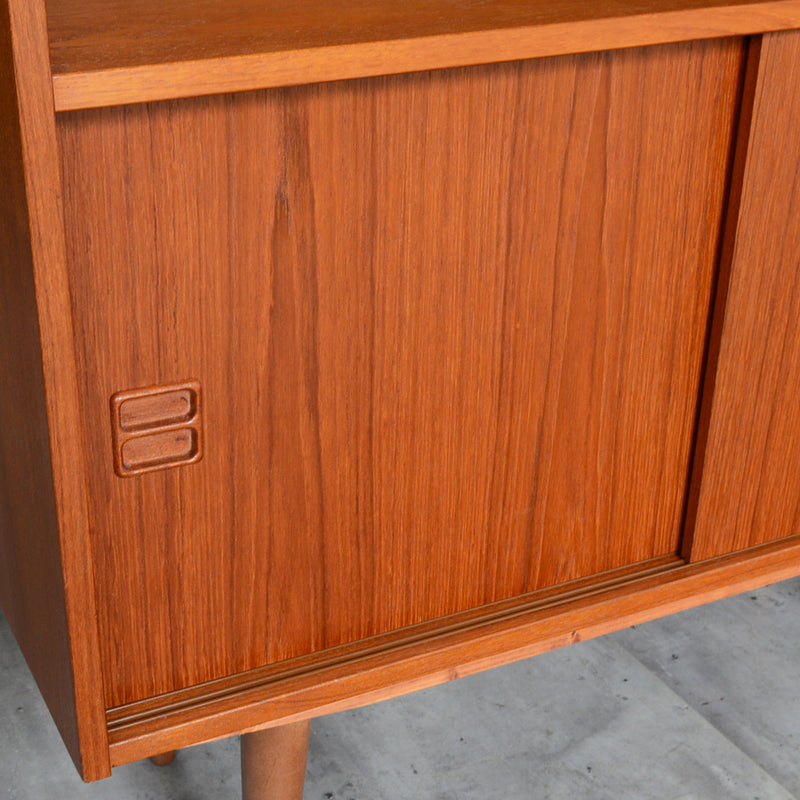 デンマーク ヴィンテージシェルフ 5-6 木扉付(ウッドオイル仕上げ）