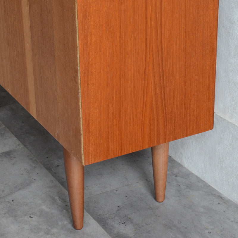 デンマーク ヴィンテージシェルフ 5-6 木扉付(ウッドオイル仕上げ）