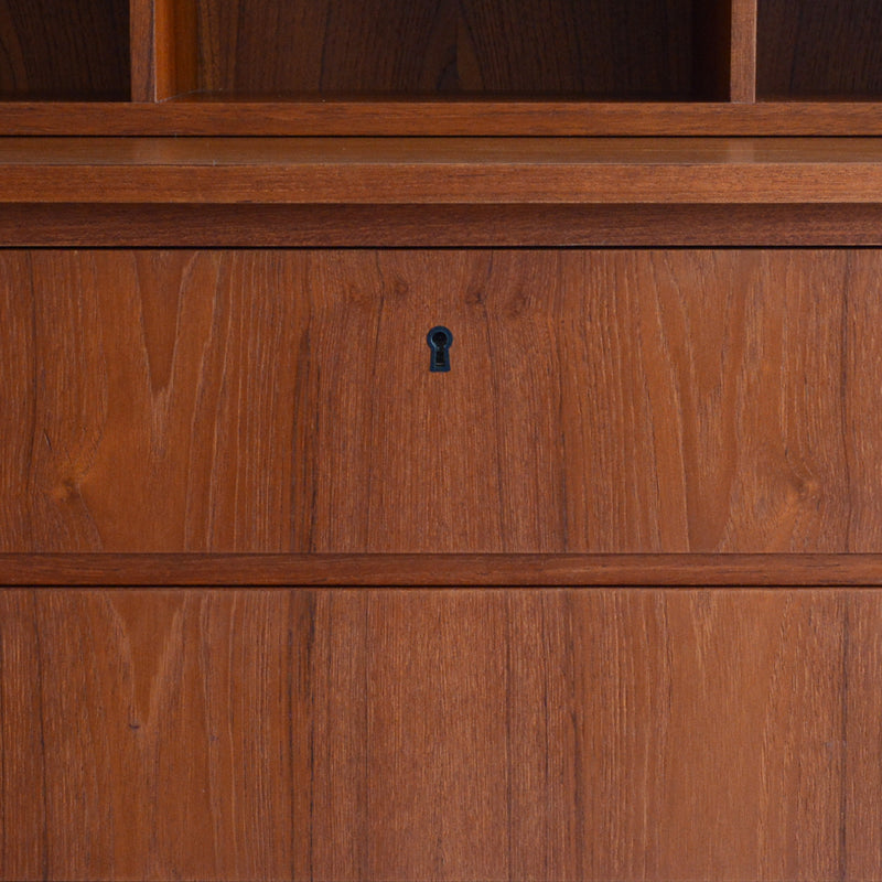 A様見学予約商品デンマークヴィンテージ　チークビューロー3-32(ミラー付き)