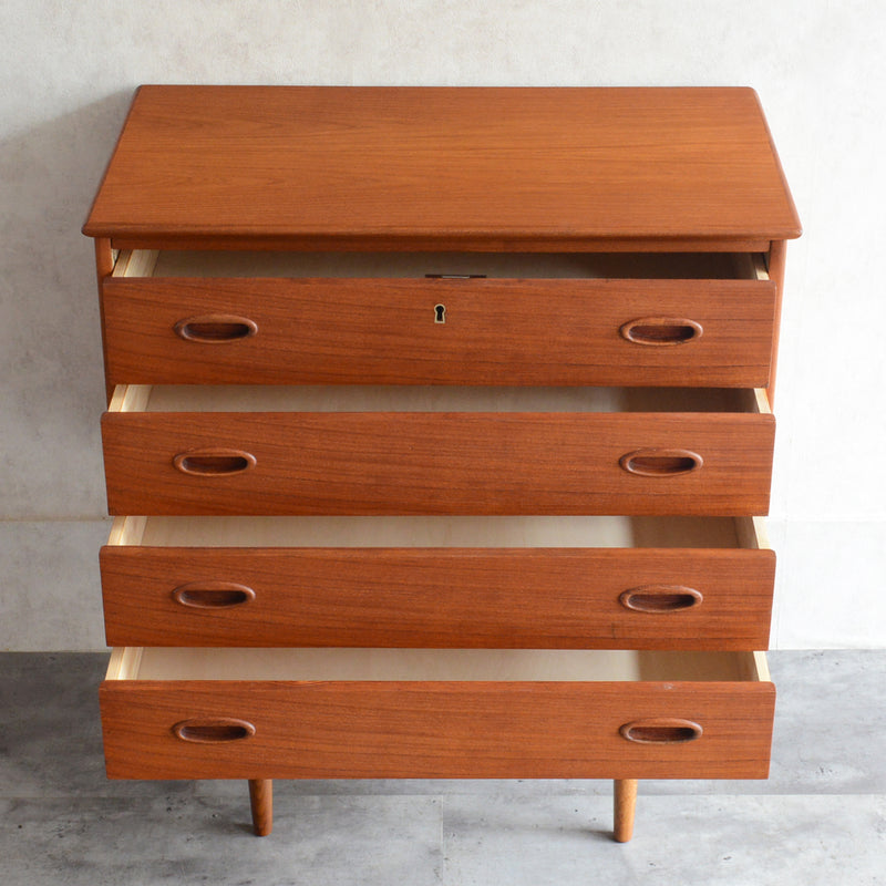 デンマークヴィンテージ  チークチェスト 3-34(4段）