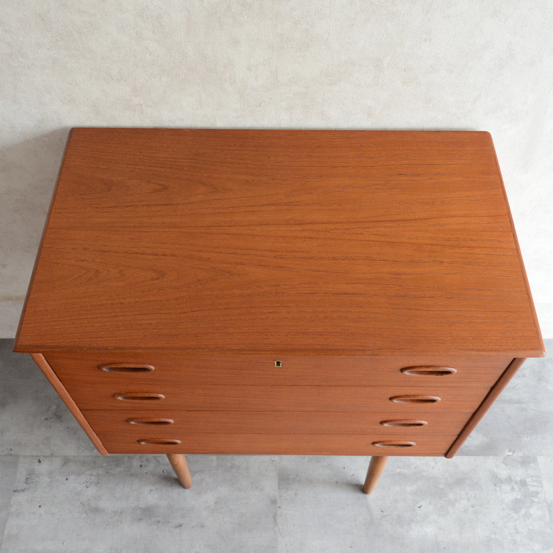 デンマークヴィンテージ  チークチェスト 3-34(4段）