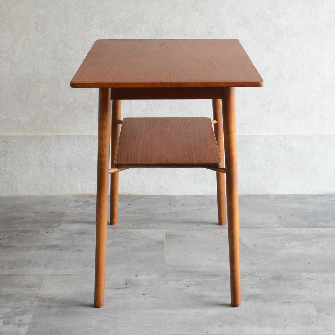 デンマーク ヴィンテージ　棚付サイドテーブル 5-2（ウッドオイル仕上）