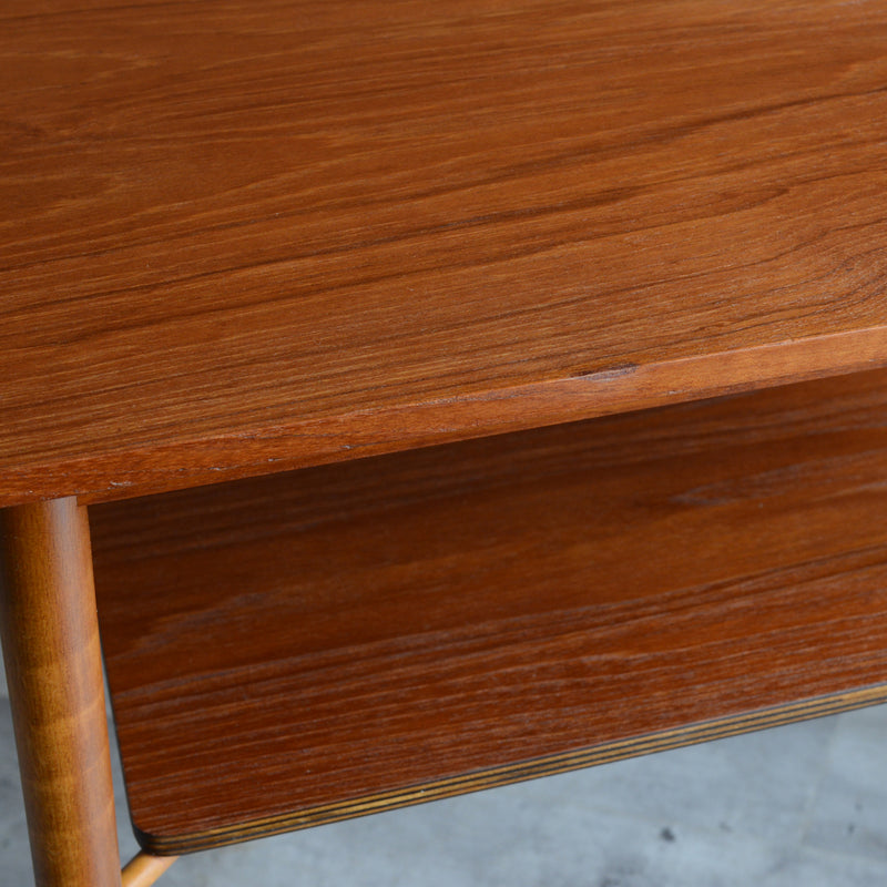 デンマーク ヴィンテージ　棚付サイドテーブル 5-2（ウッドオイル仕上）