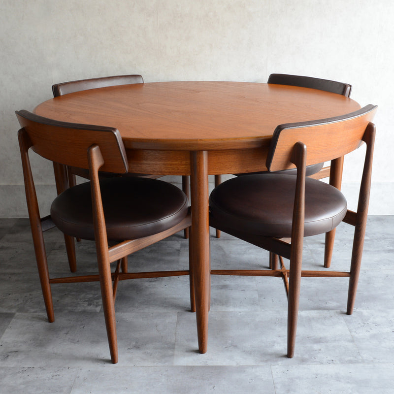 G-PLAN ジープラン　エクステンション ラウンドテーブル　62 （天板剥離再塗装済）