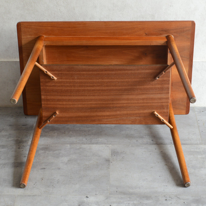 デンマーク ヴィンテージ　棚付サイドテーブル 5-2（ウッドオイル仕上）