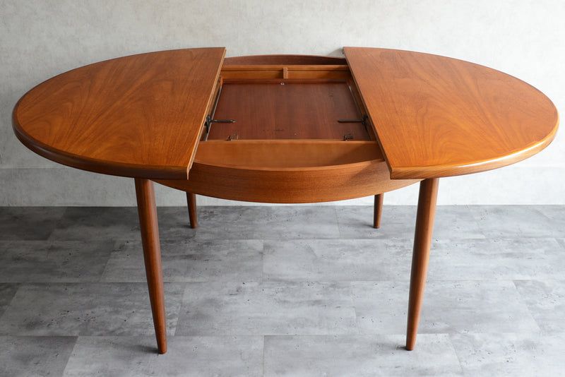 G-PLAN ジープラン　エクステンション ラウンドテーブル　62 （天板剥離再塗装済）