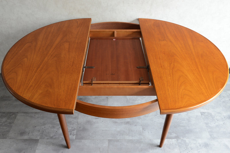 G-PLAN ジープラン　エクステンション ラウンドテーブル　62 （天板剥離再塗装済）