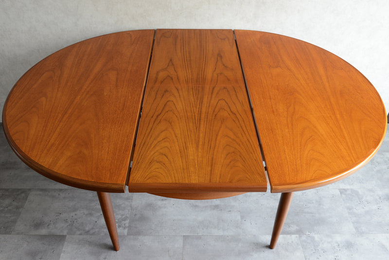 G-PLAN ジープラン　エクステンション ラウンドテーブル　62 （天板剥離再塗装済）