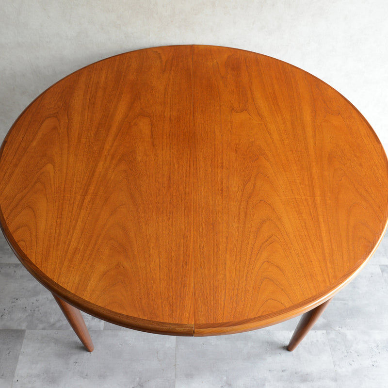 G-PLAN ジープラン　エクステンション ラウンドテーブル　62 （天板剥離再塗装済）