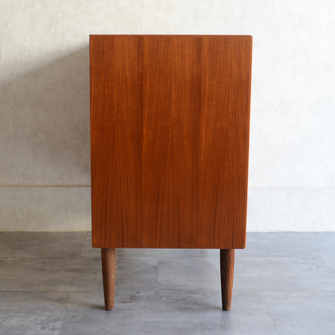 デンマークヴィンテージ  チーク４段チェスト 5-3(ウッドオイル仕上）鍵付