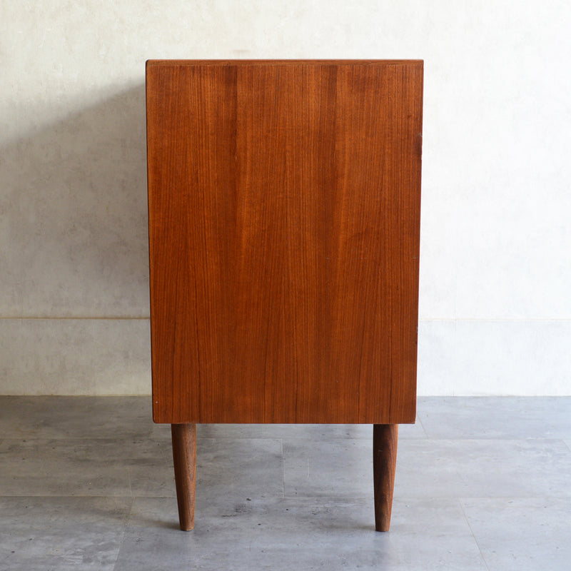 デンマークヴィンテージ  チーク４段チェスト 5-3(ウッドオイル仕上）鍵付