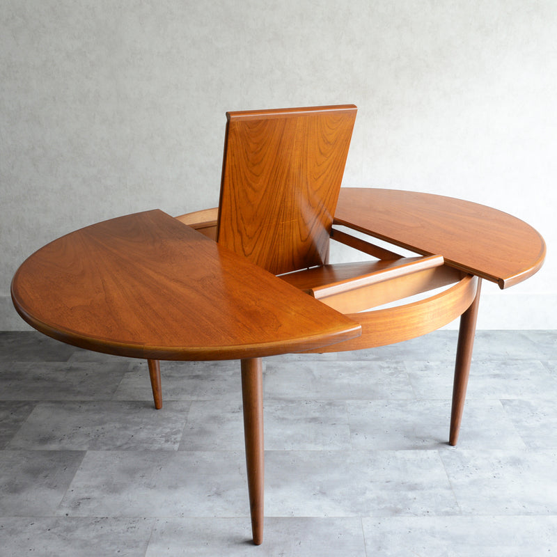 G-PLAN ジープラン　エクステンション ラウンドテーブル　62 （天板剥離再塗装済）