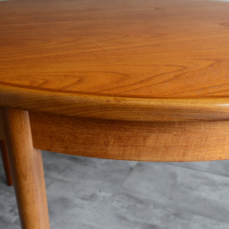 G-PLAN ジープラン　エクステンション ラウンドテーブル　62 （天板剥離再塗装済）