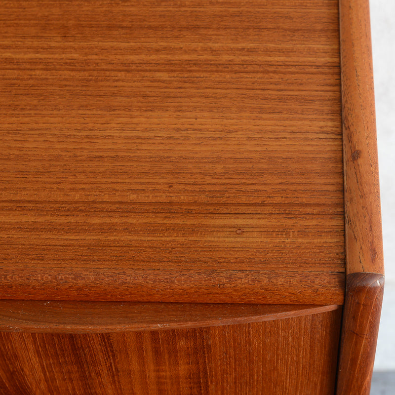 デンマークヴィンテージ  チーク４段チェスト 5-3(ウッドオイル仕上）鍵付