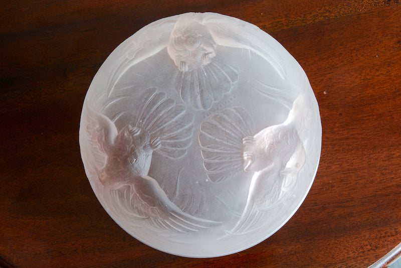 ヴィンテージ ハチドリ　ガラスボール