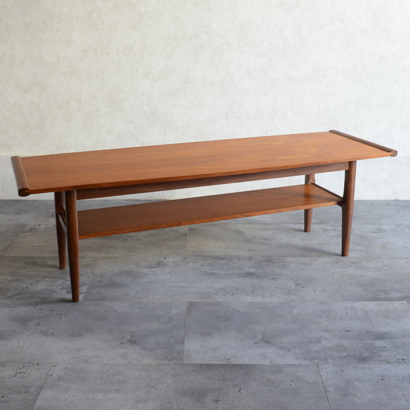 Myer (メイヤー)  60S チーク ローテーブル 18 (天板剝離再塗装済)