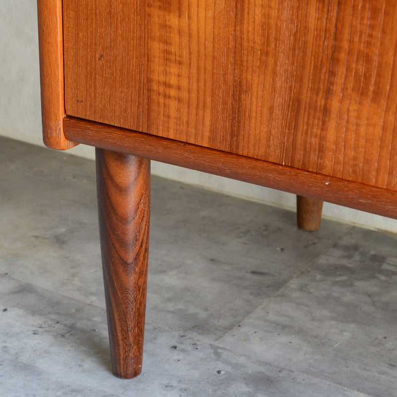 デンマークヴィンテージ  チーク４段チェスト 5-3(ウッドオイル仕上）鍵付