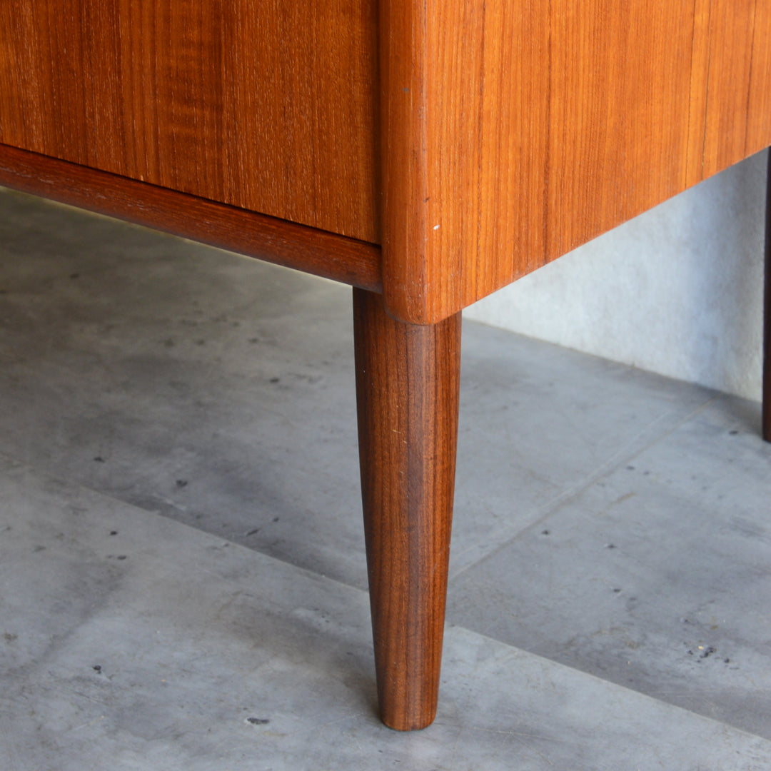 デンマークヴィンテージ  チーク４段チェスト 5-3(ウッドオイル仕上）鍵付