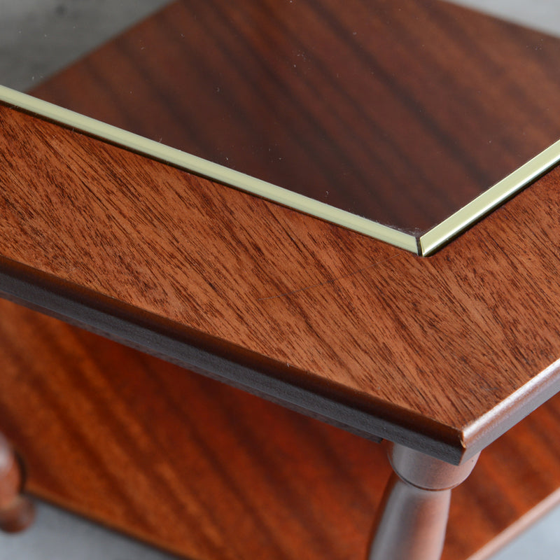 クラシック ガラストップ サイドテーブル06