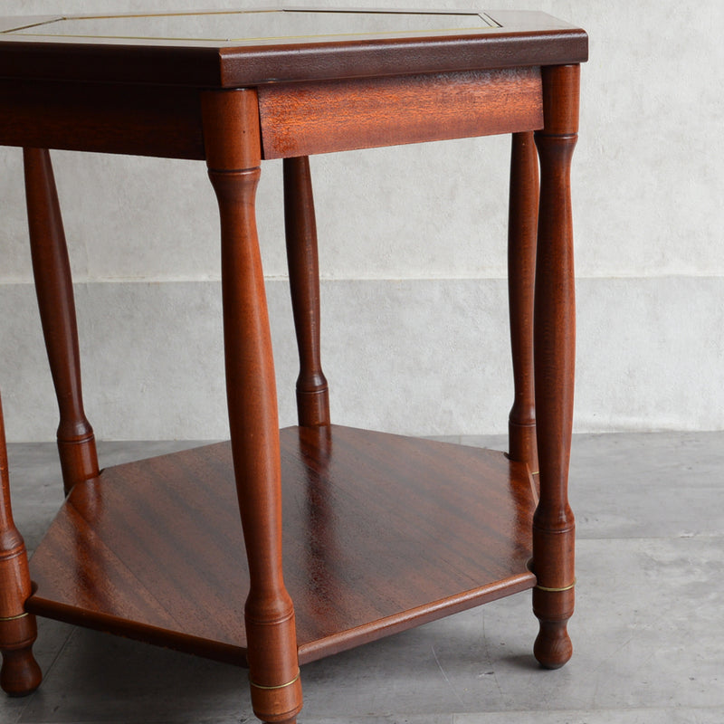 クラシック ガラストップ サイドテーブル06