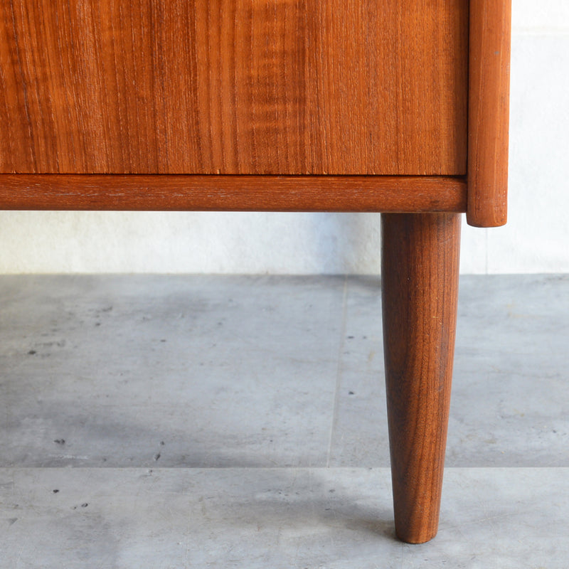 デンマークヴィンテージ  チーク４段チェスト 5-3(ウッドオイル仕上）鍵付