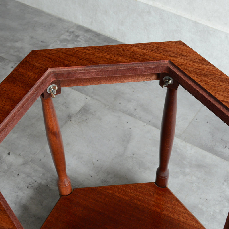 クラシック ガラストップ サイドテーブル06