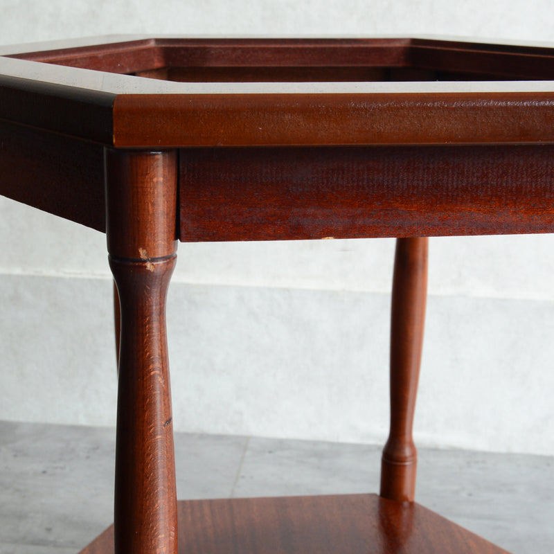 クラシック ガラストップ サイドテーブル06