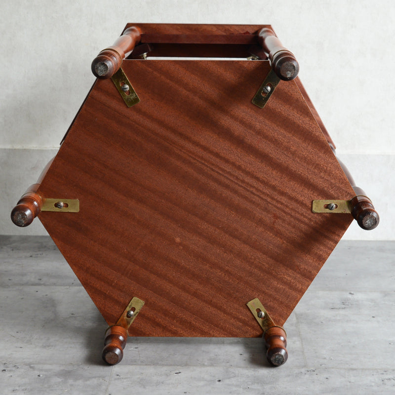 クラシック ガラストップ サイドテーブル06