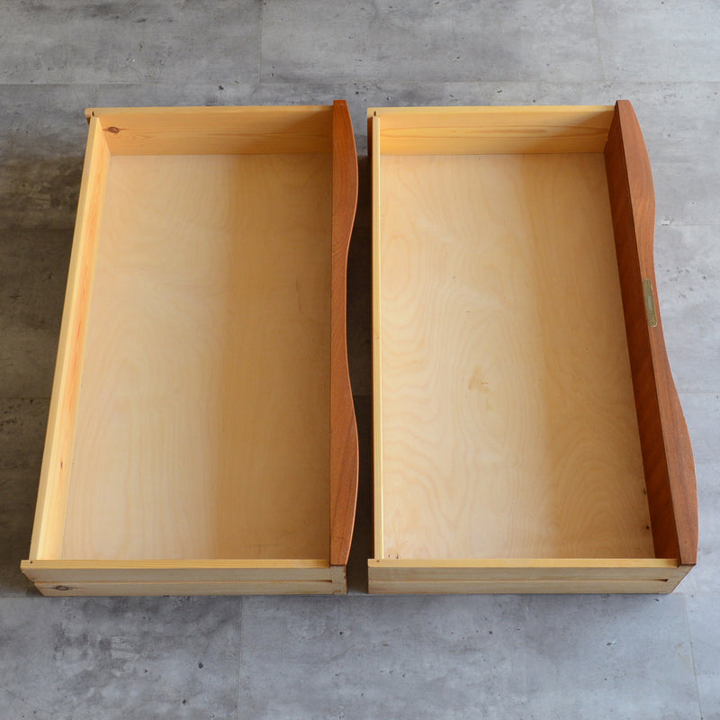 デンマークヴィンテージ  チーク４段チェスト 5-3(ウッドオイル仕上）鍵付