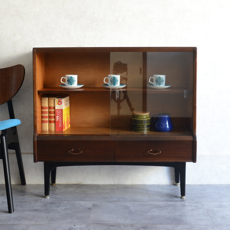 I様見学予約商品  Jentique  ジェンティーク　ガラスキャビネット 29 (天板剥離再塗装）